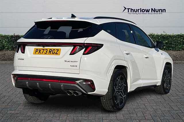 Hyundai TUCSON 1.6 h T-GDi N Line SUV 5dr Petrol Hybrid Auto Euro 6 (s/s) (230 ps) White