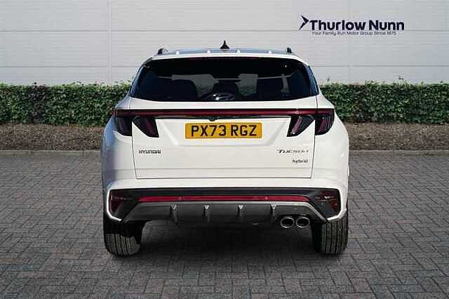 Hyundai TUCSON 1.6 h T-GDi N Line SUV 5dr Petrol Hybrid Auto Euro 6 (s/s) (230 ps) White