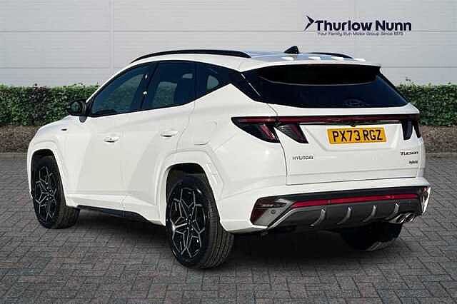 Hyundai TUCSON 1.6 h T-GDi N Line SUV 5dr Petrol Hybrid Auto Euro 6 (s/s) (230 ps) White