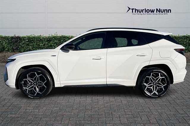 Hyundai TUCSON 1.6 h T-GDi N Line SUV 5dr Petrol Hybrid Auto Euro 6 (s/s) (230 ps) White
