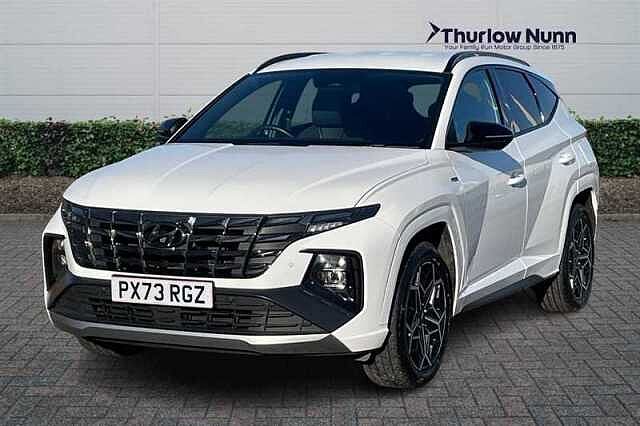 Hyundai TUCSON 1.6 h T-GDi N Line SUV 5dr Petrol Hybrid Auto Euro 6 (s/s) (230 ps) White