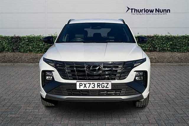 Hyundai TUCSON 1.6 h T-GDi N Line SUV 5dr Petrol Hybrid Auto Euro 6 (s/s) (230 ps) White
