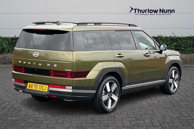 Hyundai SANTA FE 1.6T Premium SUV 5dr Petrol Hybrid Auto Euro 6 (s/s) (7Seat) (239 ps) Olive Green