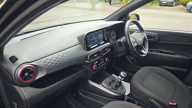Hyundai I10 1.0 T-GDi N Line Hatchback 5dr Petrol Manual Euro 6 (s/s) (100 ps) Phantom Black