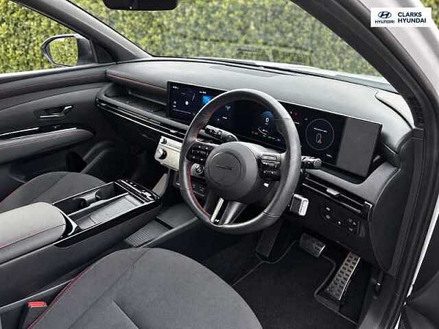 Hyundai TUCSON 1.6 T-GDi N Line SUV 5dr Petrol Hybrid Auto Euro 6 (s/s) (215 ps) White