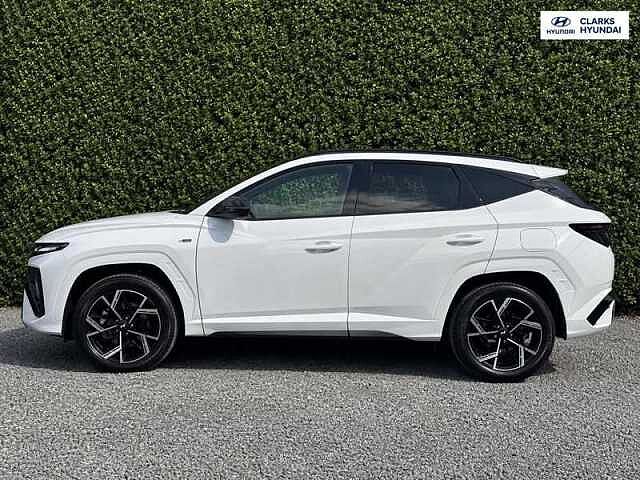 Hyundai TUCSON 1.6 T-GDi N Line SUV 5dr Petrol Hybrid Auto Euro 6 (s/s) (215 ps) White