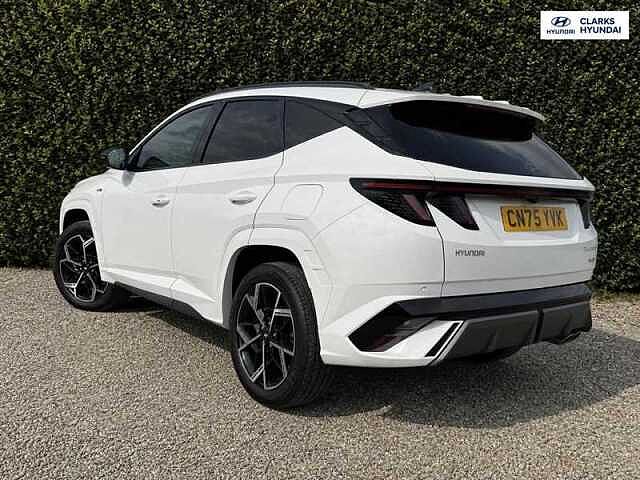 Hyundai TUCSON 1.6 T-GDi N Line SUV 5dr Petrol Hybrid Auto Euro 6 (s/s) (215 ps) White