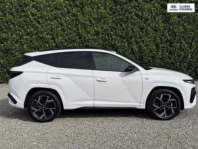 Hyundai TUCSON 1.6 T-GDi N Line SUV 5dr Petrol Hybrid Auto Euro 6 (s/s) (215 ps) White