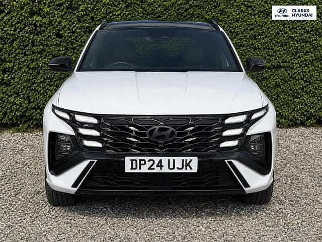 Hyundai TUCSON 1.6 T-GDi N Line S SUV 5dr Petrol Hybrid Auto Euro 6 (s/s) (215 ps) White