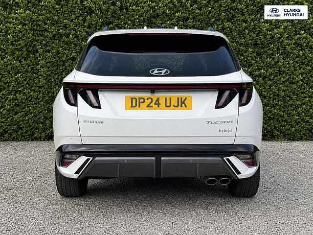 Hyundai TUCSON 1.6 T-GDi N Line S SUV 5dr Petrol Hybrid Auto Euro 6 (s/s) (215 ps) White