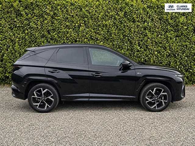 Hyundai TUCSON 1.6 T-GDi N Line S SUV 5dr Petrol Hybrid Auto Euro 6 (s/s) (215 ps) Black