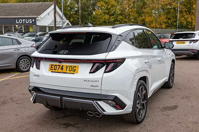 Hyundai TUCSON ESTATE 1.6T Plug-in Hybrid N Line S 5dr 4WD Auto White