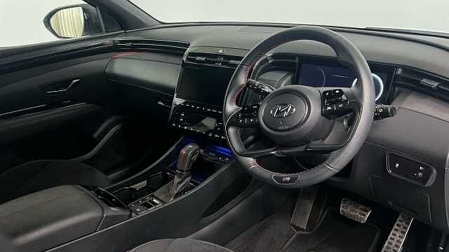 Hyundai TUCSON 1.6 T-GDi MHEV N Line SUV 5dr Petrol Hybrid DCT Euro 6 (s/s) (150 ps) White