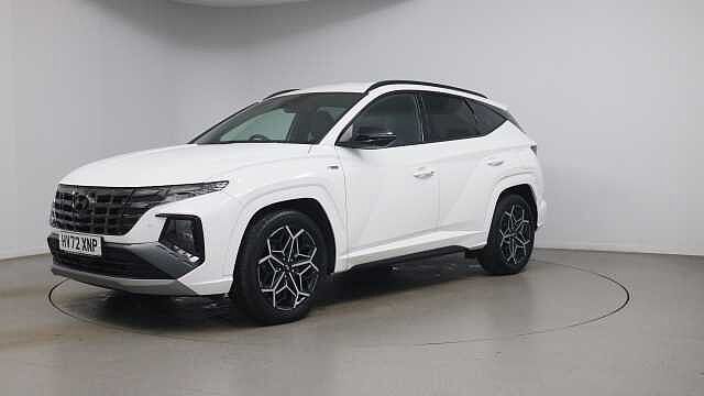 Hyundai TUCSON 1.6 T-GDi MHEV N Line SUV 5dr Petrol Hybrid DCT Euro 6 (s/s) (150 ps) White