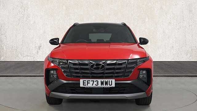 Hyundai TUCSON 1.6 h T-GDi N Line S SUV 5dr Petrol Hybrid Auto Euro 6 (s/s) (230 ps) Red