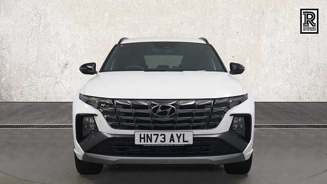Hyundai TUCSON 1.6 h T-GDi N Line SUV 5dr Petrol Hybrid Auto Euro 6 (s/s) (230 ps) Atlas White