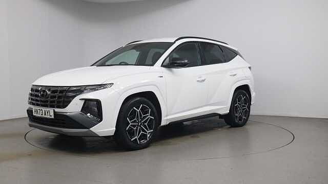 Hyundai TUCSON 1.6 h T-GDi N Line SUV 5dr Petrol Hybrid Auto Euro 6 (s/s) (230 ps) Atlas White