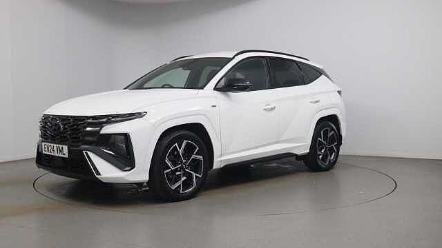 Hyundai TUCSON 1.6 T-GDi MHEV N Line SUV 5dr Petrol Hybrid DCT Euro 6 (s/s) (160 ps) White
