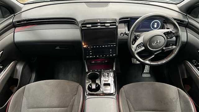 Hyundai TUCSON 1.6 h T-GDi N Line SUV 5dr Petrol Hybrid Auto Euro 6 (s/s) (230 ps) Atlas White