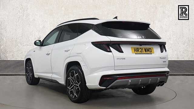 Hyundai TUCSON 1.6 h T-GDi N Line S SUV 5dr Petrol Hybrid Auto Euro 6 (s/s) (230 ps) White