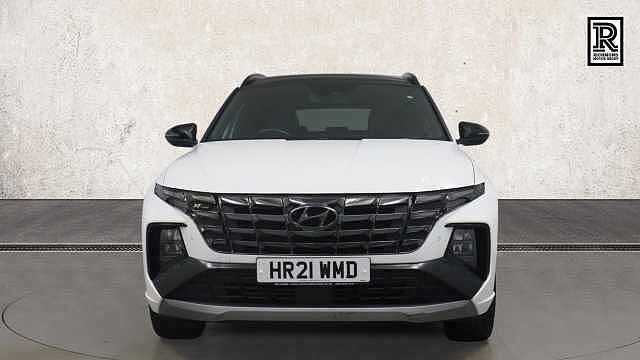 Hyundai TUCSON 1.6 h T-GDi N Line S SUV 5dr Petrol Hybrid Auto Euro 6 (s/s) (230 ps) White