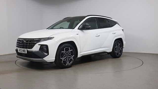 Hyundai TUCSON 1.6 h T-GDi N Line S SUV 5dr Petrol Hybrid Auto Euro 6 (s/s) (230 ps) White