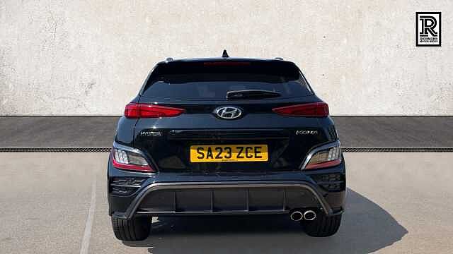Hyundai KONA 1.0 T-GDi MHEV N Line SUV 5dr Petrol Hybrid Manual Euro 6 (s/s) (120 ps) Black