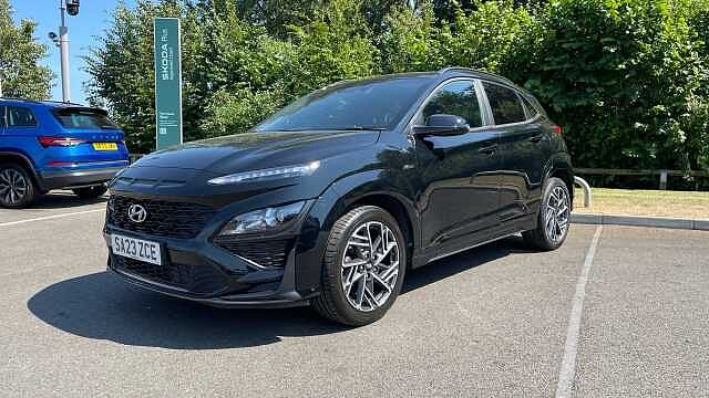 Hyundai KONA 1.0 T-GDi MHEV N Line SUV 5dr Petrol Hybrid Manual Euro 6 (s/s) (120 ps) Black