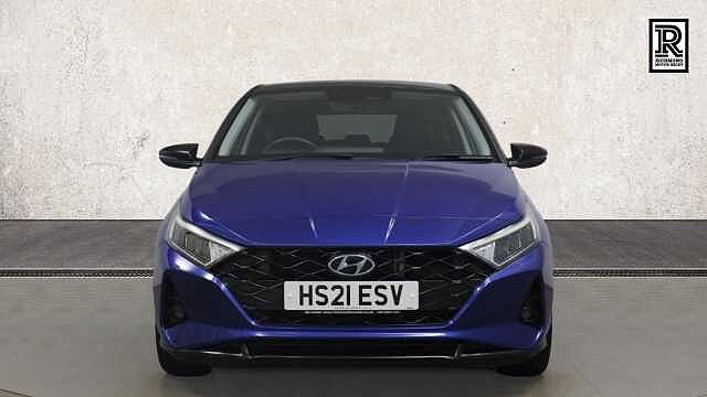 Hyundai I20 1.0 T-GDi Tech Line Hatchback 5dr Petrol DCT Euro 6 (s/s) (90 ps) Blue