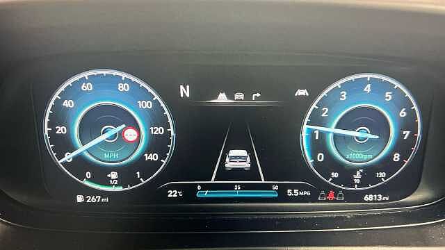 Hyundai I20 1.0 T-GDi Tech Line Hatchback 5dr Petrol DCT Euro 6 (s/s) (90 ps) Blue