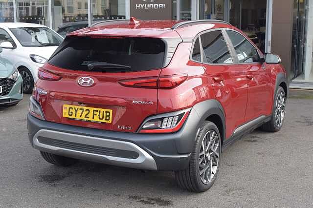 Hyundai KONA 1.6 GDi Hybrid Ultimate 5dr DCT Red