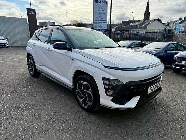 Hyundai KONA HATCHBACK 1.6 Hybrid 129 N Line 5dr DCT White