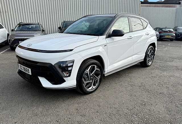 Hyundai KONA HATCHBACK 1.6 Hybrid 129 N Line 5dr DCT White