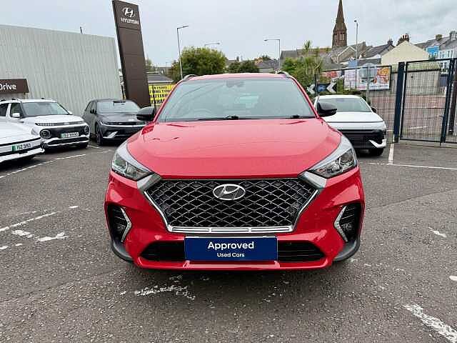 Hyundai TUCSON 1.6 CRDi 48V MHD 136 N Line 5dr 2WD DCT Red