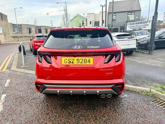 Hyundai TUCSON 1.6 TGDi Hybrid 230 N Line 5dr 2WD Auto Red