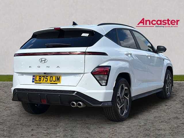 Hyundai KONA 1.6 Hybrid 129 N Line 5dr DCT lid - Atlas white