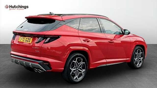 Hyundai TUCSON 1.6 H T-GDI N LINE S SUV 5DR PETROL HYBRID AUTO EURO 6 (S/S) (230 PS) Engine Red