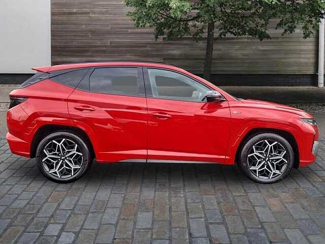 Hyundai TUCSON 1.6 h T-GDi N Line SUV 5dr Petrol Hybrid Auto Euro 6 (s/s) (230 ps) Engine Red
