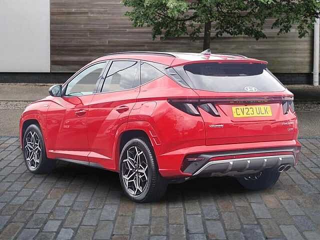 Hyundai TUCSON 1.6 h T-GDi N Line SUV 5dr Petrol Hybrid Auto Euro 6 (s/s) (230 ps) Engine Red