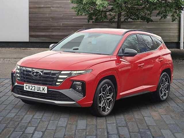 Hyundai TUCSON 1.6 h T-GDi N Line SUV 5dr Petrol Hybrid Auto Euro 6 (s/s) (230 ps) Engine Red