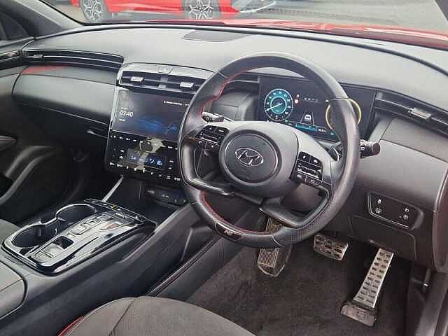 Hyundai TUCSON 1.6 h T-GDi N Line SUV 5dr Petrol Hybrid Auto Euro 6 (s/s) (230 ps) Engine Red