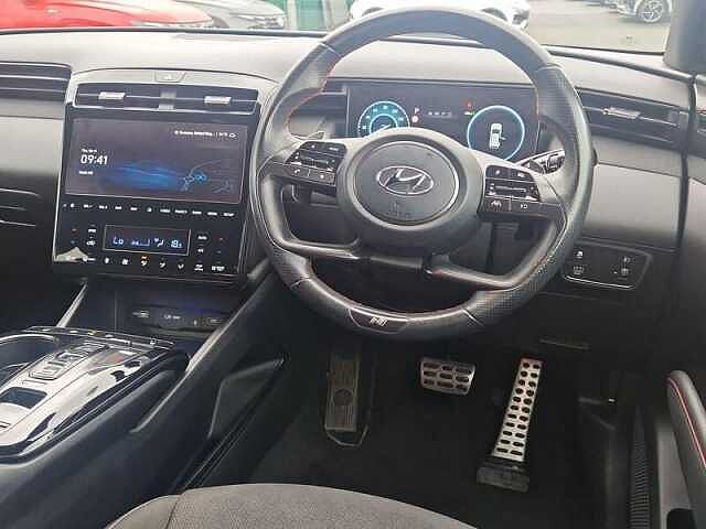 Hyundai TUCSON 1.6 h T-GDi N Line SUV 5dr Petrol Hybrid Auto Euro 6 (s/s) (230 ps) Engine Red