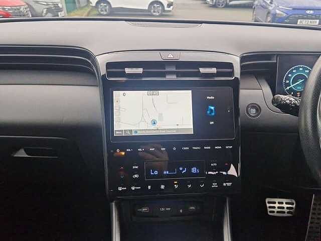 Hyundai TUCSON 1.6 h T-GDi N Line SUV 5dr Petrol Hybrid Auto Euro 6 (s/s) (230 ps) Engine Red