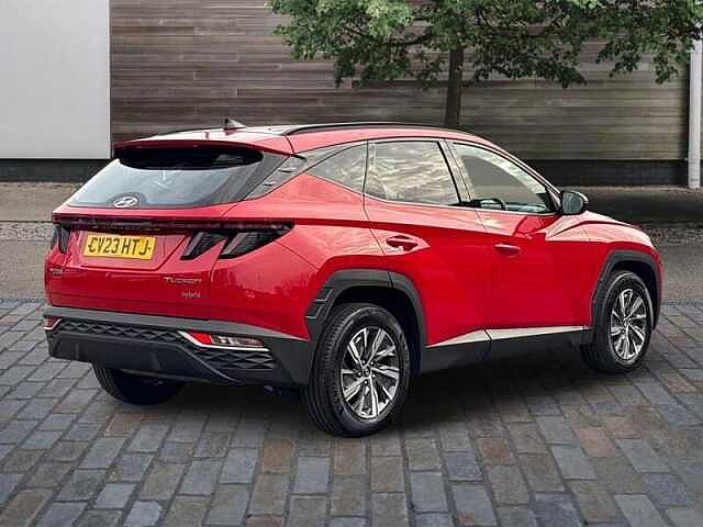 Hyundai TUCSON 1.6 h T-GDi SE Connect SUV 5dr Petrol Hybrid Auto Euro 6 (s/s) (230 ps) Engine Red