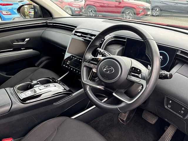 Hyundai TUCSON 1.6 h T-GDi SE Connect SUV 5dr Petrol Hybrid Auto Euro 6 (s/s) (230 ps) Engine Red