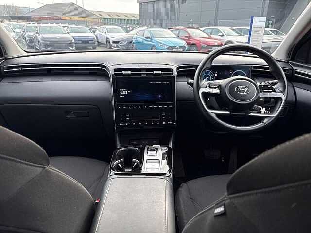 Hyundai TUCSON 1.6 h T-GDi SE Connect SUV 5dr Petrol Hybrid Auto Euro 6 (s/s) (230 ps) Engine Red