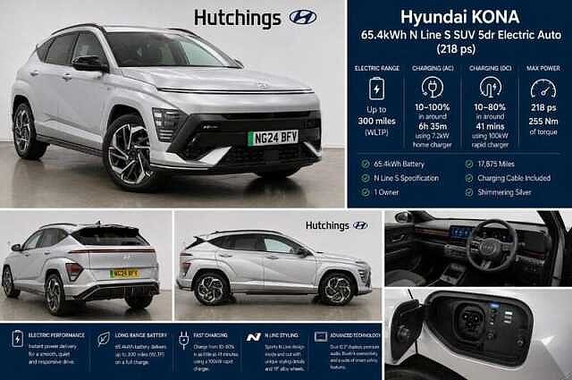 Hyundai KONA 65.4kWh N Line S SUV 5dr Electric Auto (218 ps)