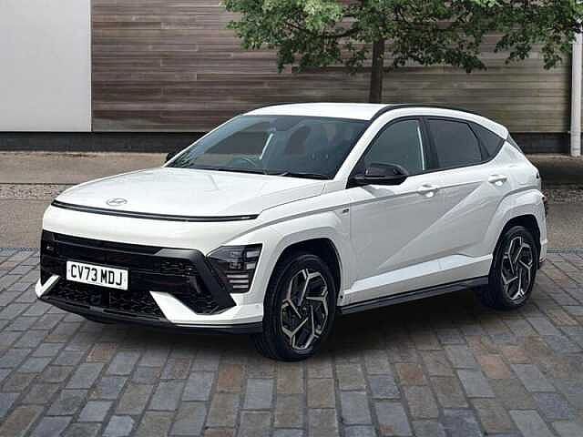 Hyundai KONA 1.6 h-GDi N Line S SUV 5dr Petrol Hybrid DCT Euro 6 (s/s) (141 ps) Atlas White