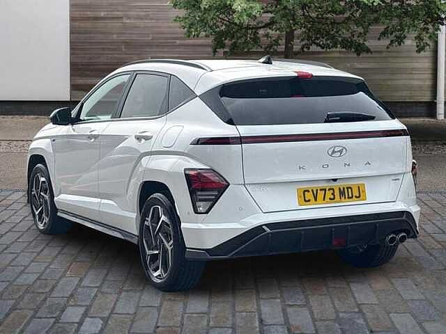 Hyundai KONA 1.6 h-GDi N Line S SUV 5dr Petrol Hybrid DCT Euro 6 (s/s) (141 ps) Atlas White