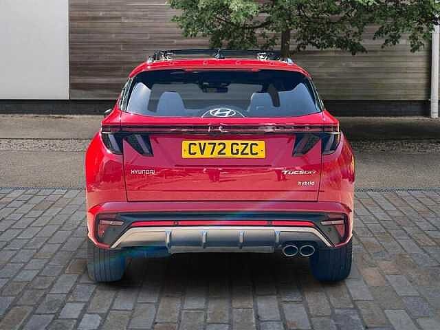 Hyundai TUCSON 1.6 h T-GDi N Line S SUV 5dr Petrol Hybrid Auto Euro 6 (s/s) (230 ps) Engine Red